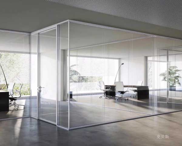全景玻璃隔断,双层全景隔断 全景玻璃隔断,双层全景隔断